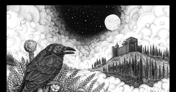 Черный ворон Графика