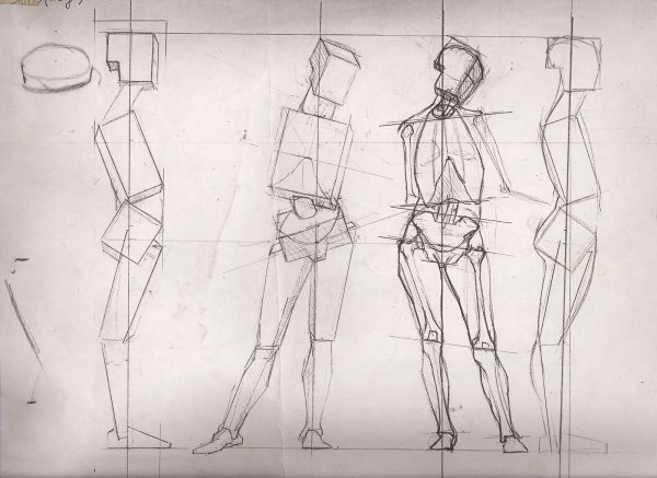 Зарисовки фигуры человека