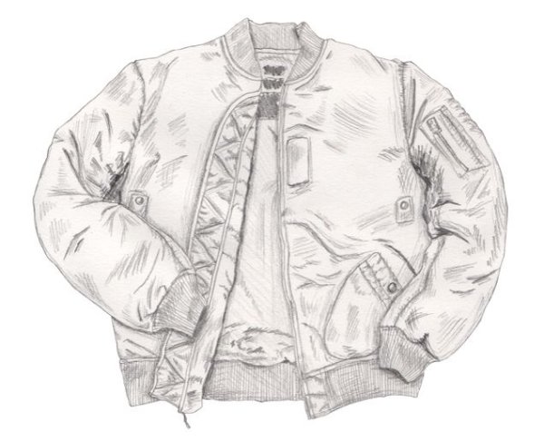 Куртка карандашом