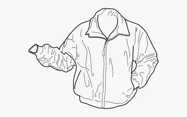 Куртка бомбер вектор