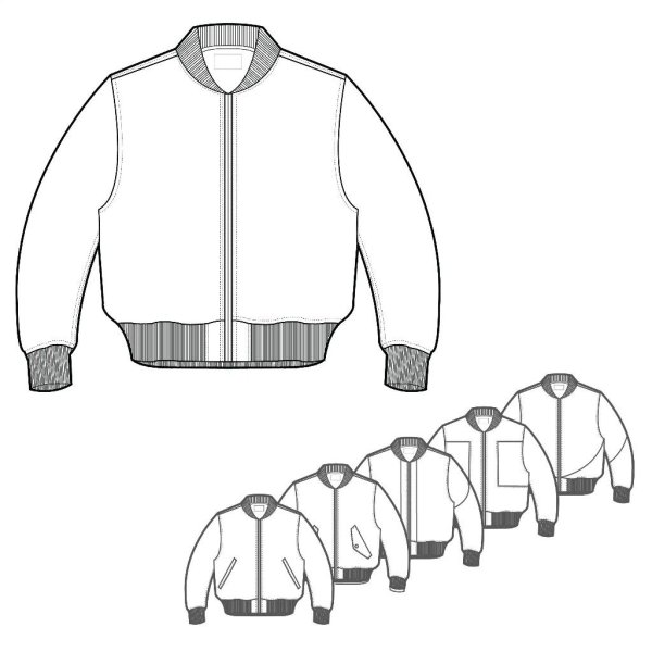 Лекала куртки бомбер