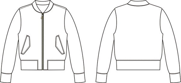 Лекала куртки бомбер