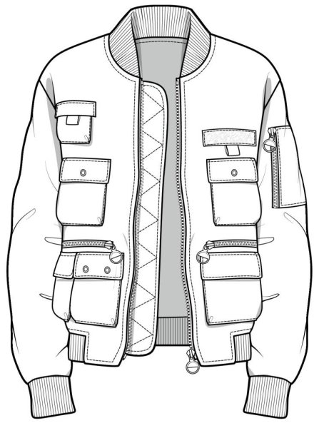 Технический эскиз куртки