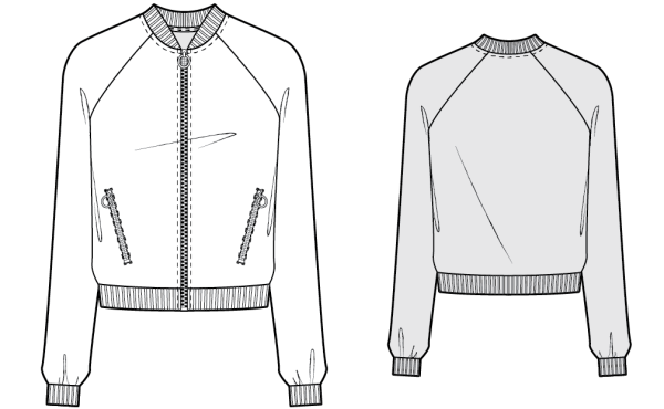 Бомбер лекала