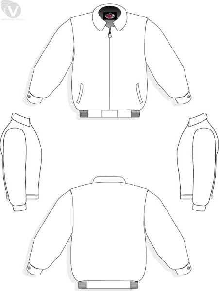 Лекала мужской куртки бомбер