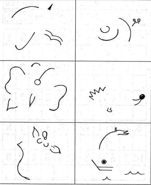 Дорисовывание незаконченных рисунков