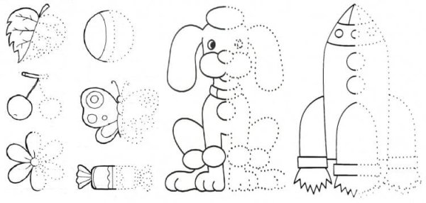 Методика обведи контур для дошкольников