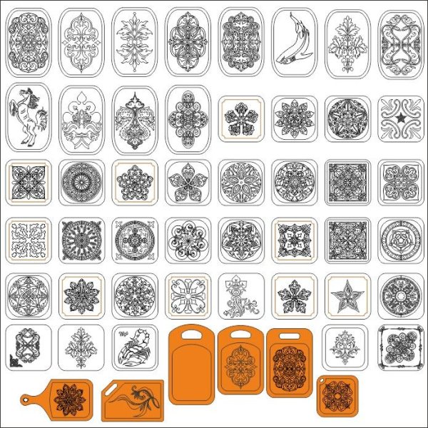 Орнаменты для гравировки по металлу