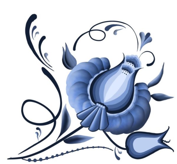 Гжель рисунок