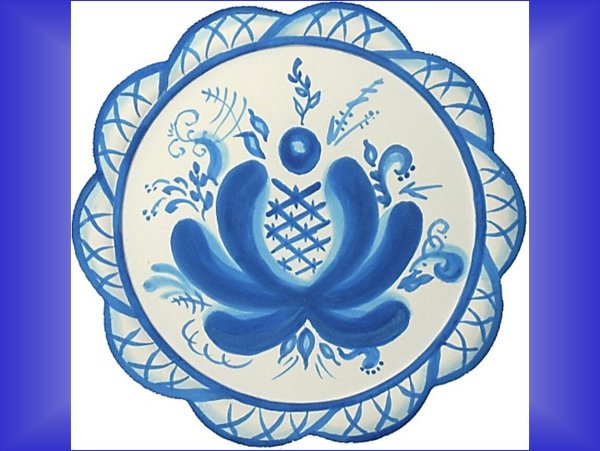 Орнаментная роспись Гжель