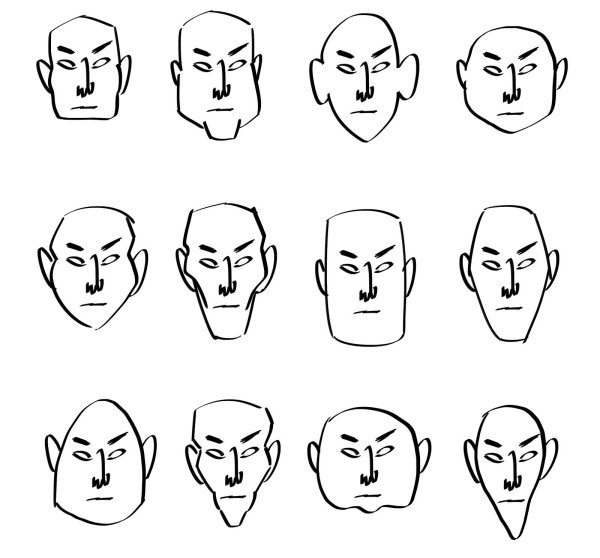 Формы головы для рисования стилистика