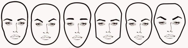 Эскиз овального лица