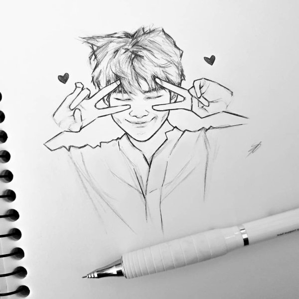 Никки скетч БТС