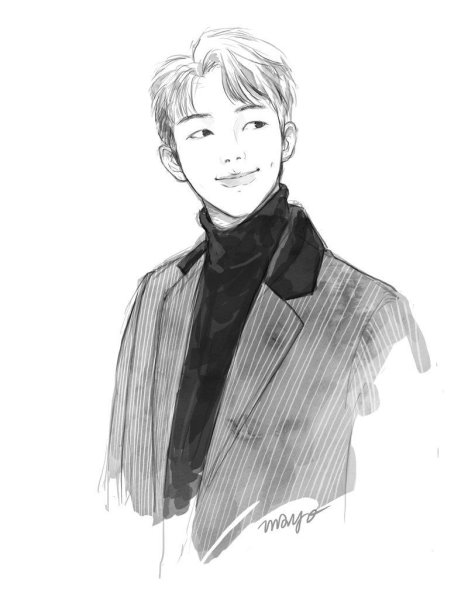BTS Намджун рисунки