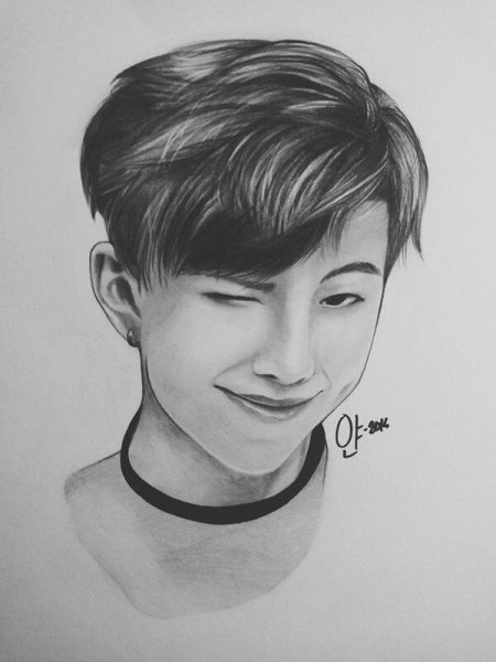 BTS Намджун рисунки
