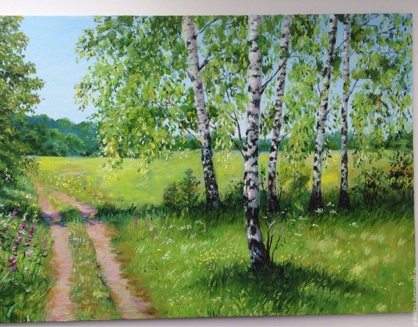 Пейзаж с храмом Графика