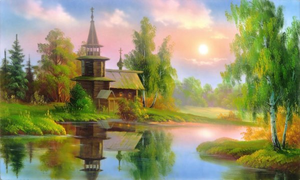 Гобеленовые панно Березовая опушка