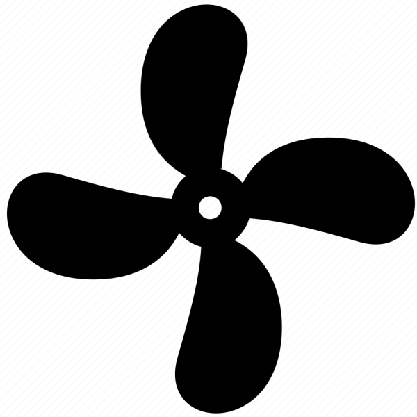 Пропеллер крутится