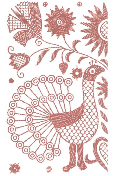 Обережная Славянская вышивка птица