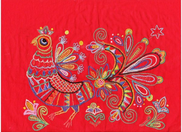 Славянская вышивка птицы