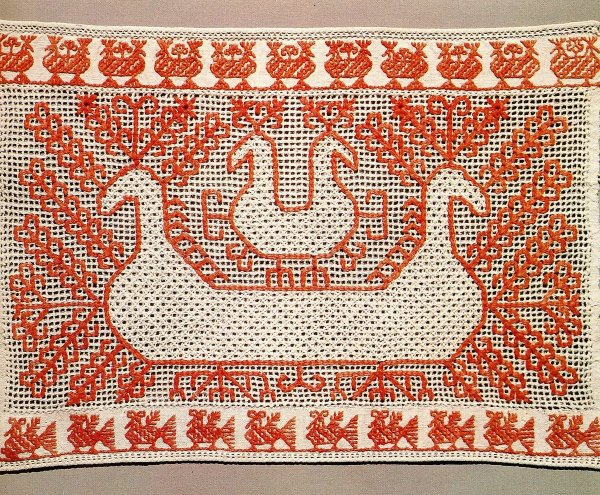 Вышивка роспись - досюльный шов