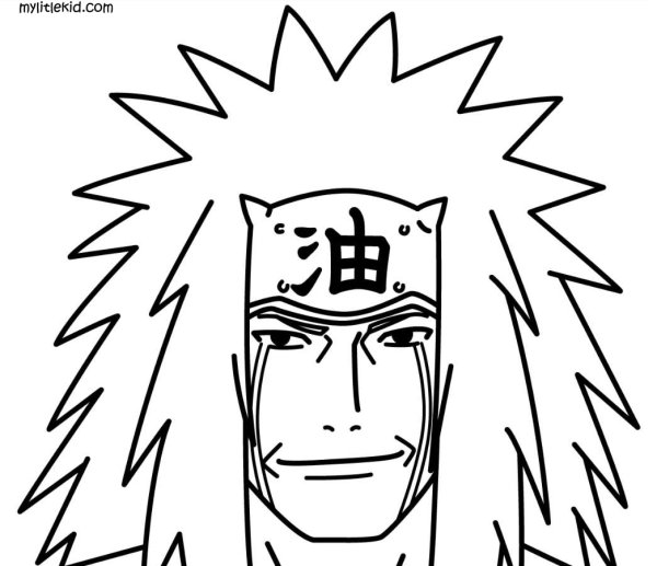 Раскраски Наруто Джирайя
