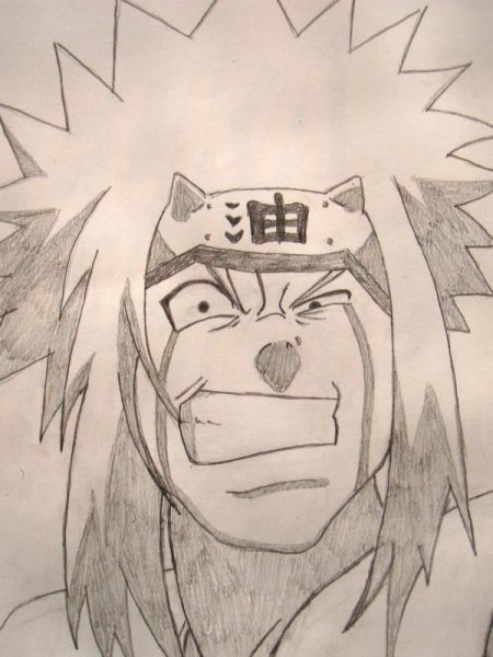 Наруто и Джирайя для срисовки