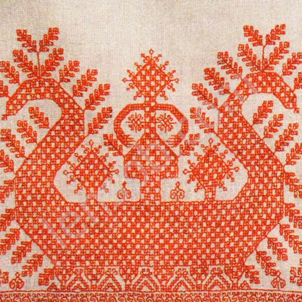 Славянская вышивка птицы