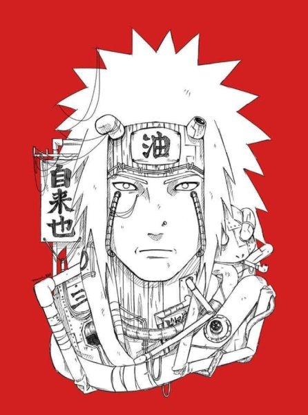 Наруто Манга Наруто и Джирайя