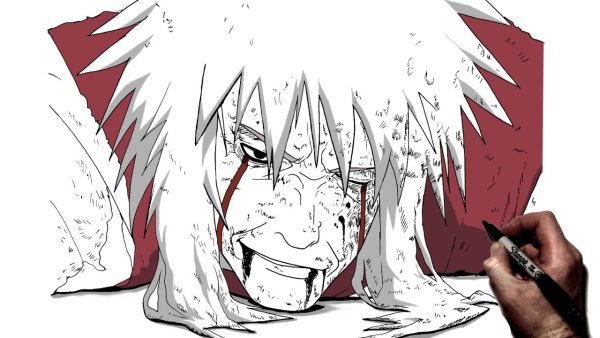 Наруто Манга Джирая смерть