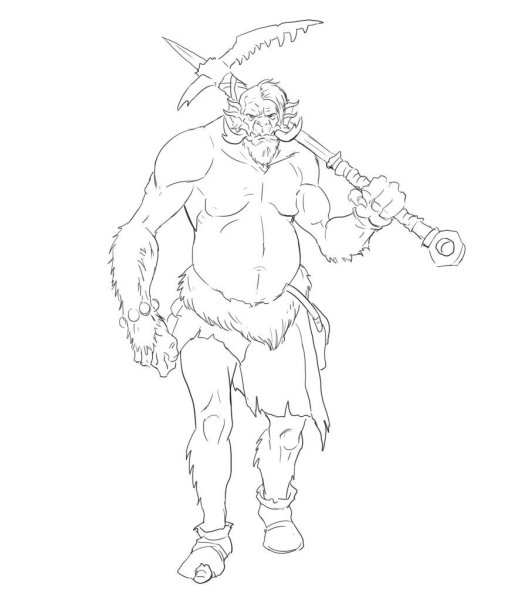 Тролль карандашом