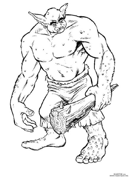 Цветан из троллей раскраска