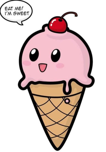 Мороженка рисунок для срисовки