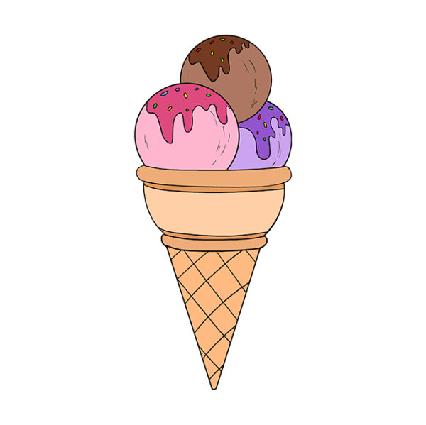 Мороженое для срисовки