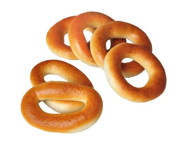 Сушки на прозрачном фоне