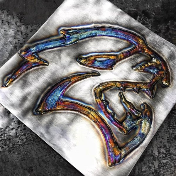 Узоры сваркой на металле