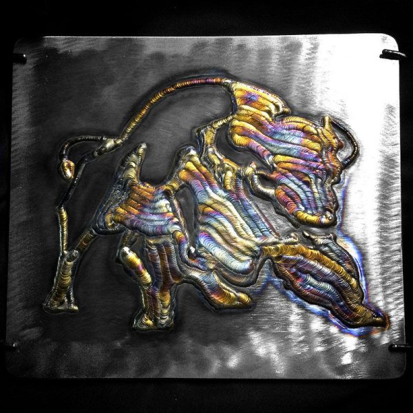 Рисование сваркой по металлу