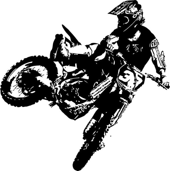 Мотокросс байкер