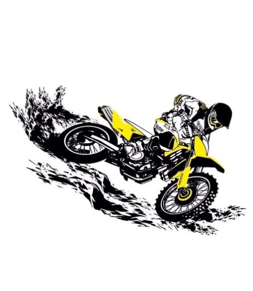 Мотоцикл эндуро вектор