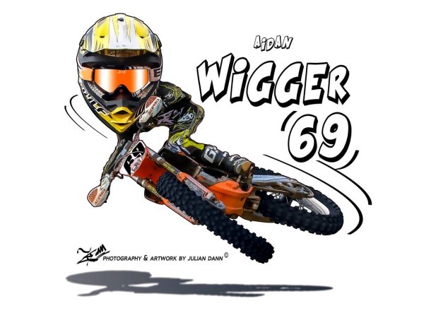 Шарж мотокросс