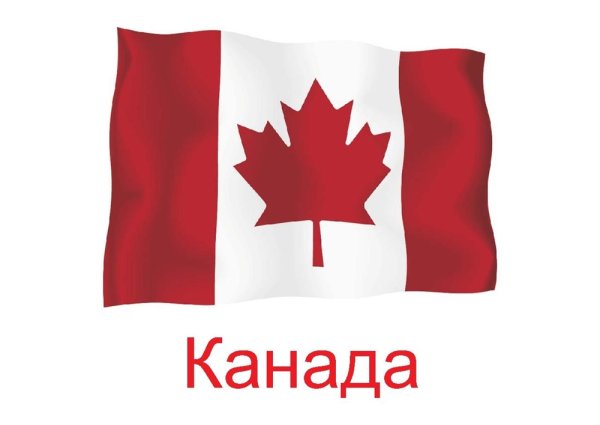 Флаг Канады для детей