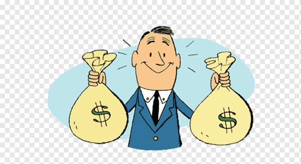 Человек с мешком денег