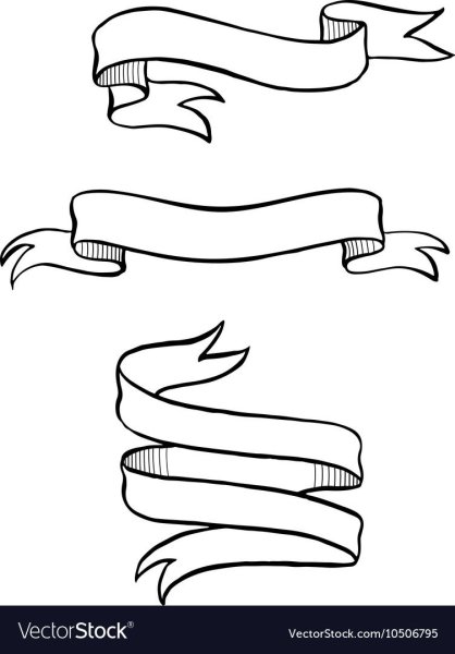 Лента для надписи контур