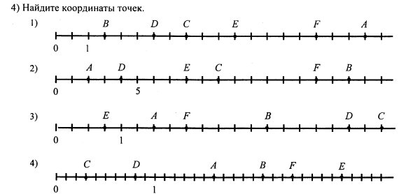 Координатная прямая 6 класс задания