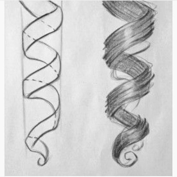 Ленточка карандашом