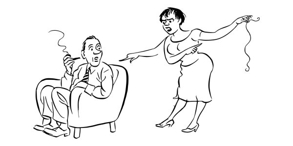 Мультяшный парень и девушка