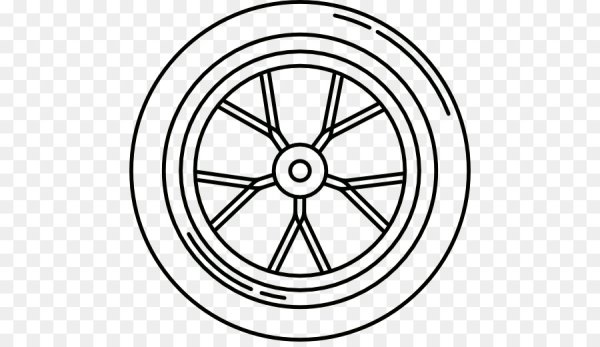 Колесо черно белое