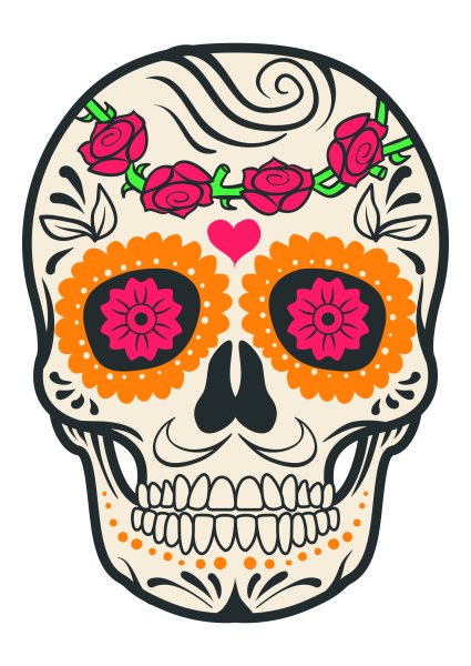 Dia de muertos арт