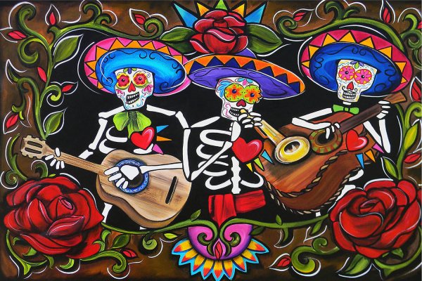 Эмодзи мексиканский череп