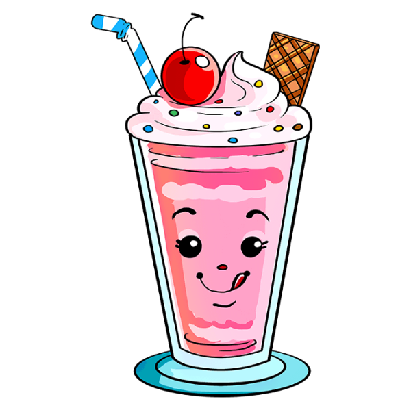 Молочные коктейли вектор